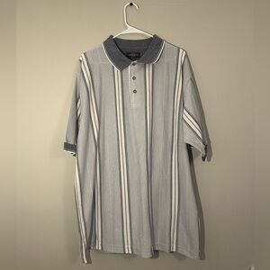 Vintage Knights Sportswear Striped Polo Mens 2XLT